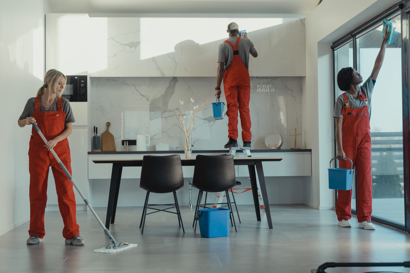 Trained team providing deep cleaning services in Hyderabad