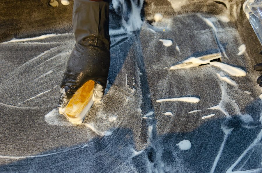 Carpet shampooing and deep scrubbing service in Hyderabad
